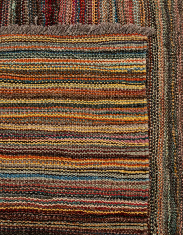 Detail image of 6' 7 x 9' 9  Hand Woven Kilim Modern Wool Rug