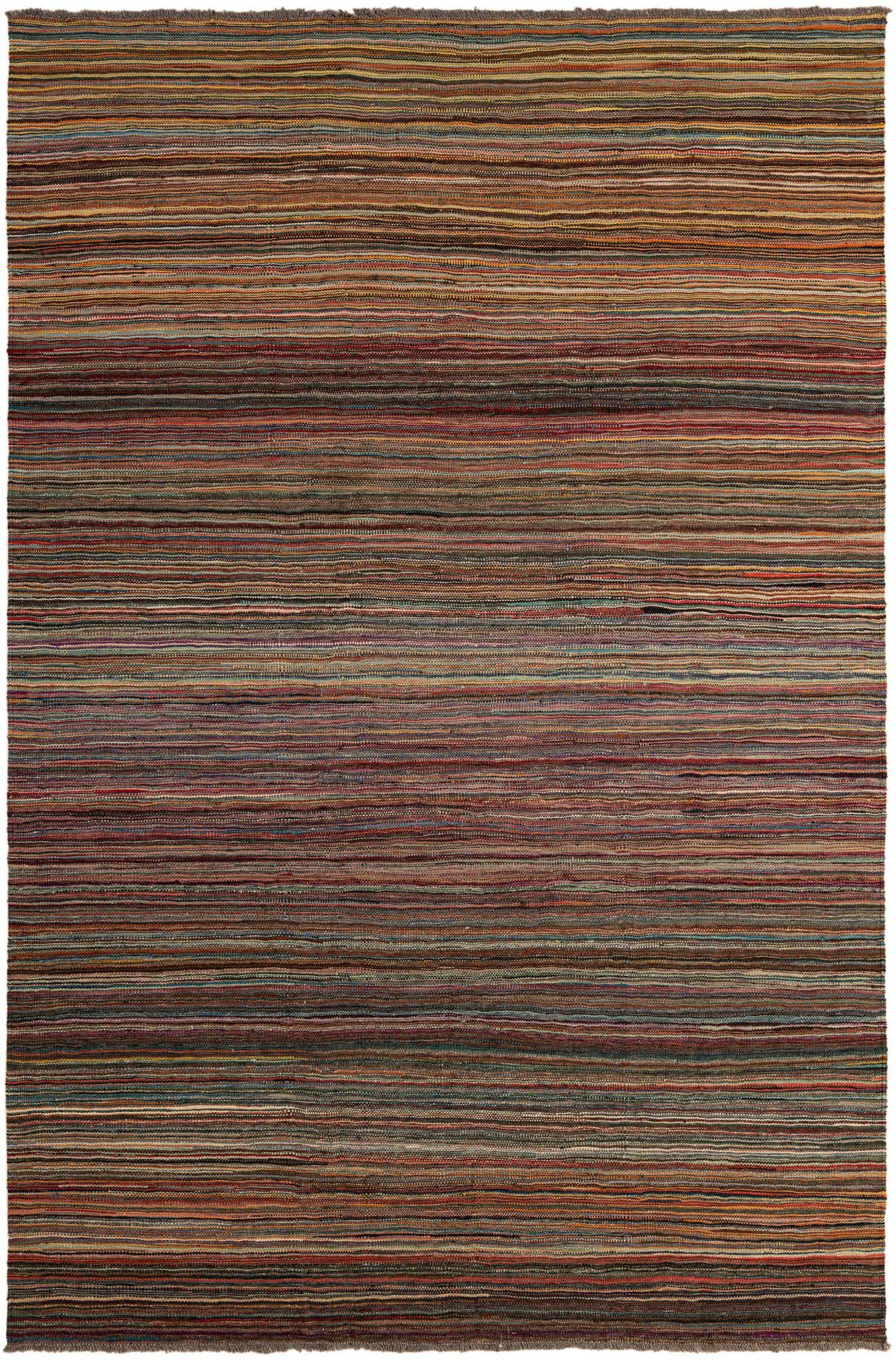 6' 7 x 9' 9 Hand Woven Kilim Modern Wool Rug