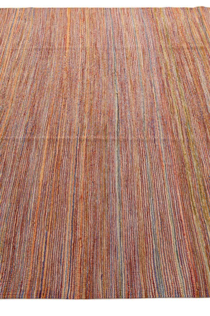 7' x 9' 4 Hand Woven Kilim Modern Wool Rug