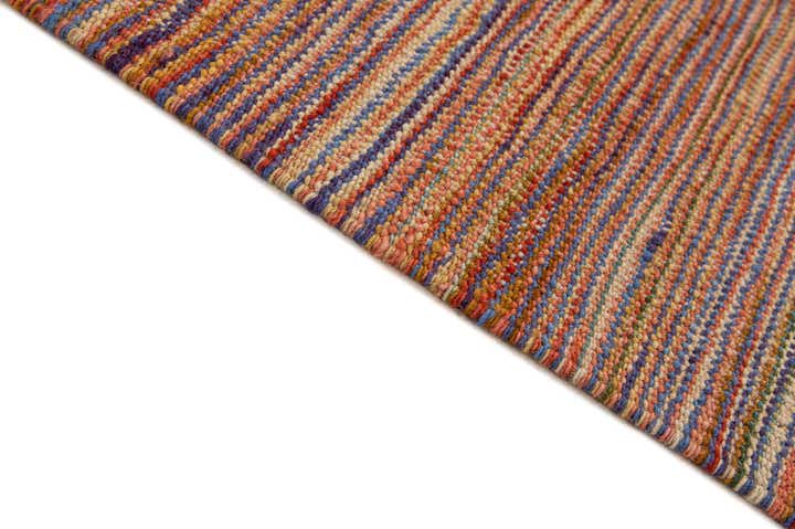 7' x 9' 4 Hand Woven Kilim Modern Wool Rug