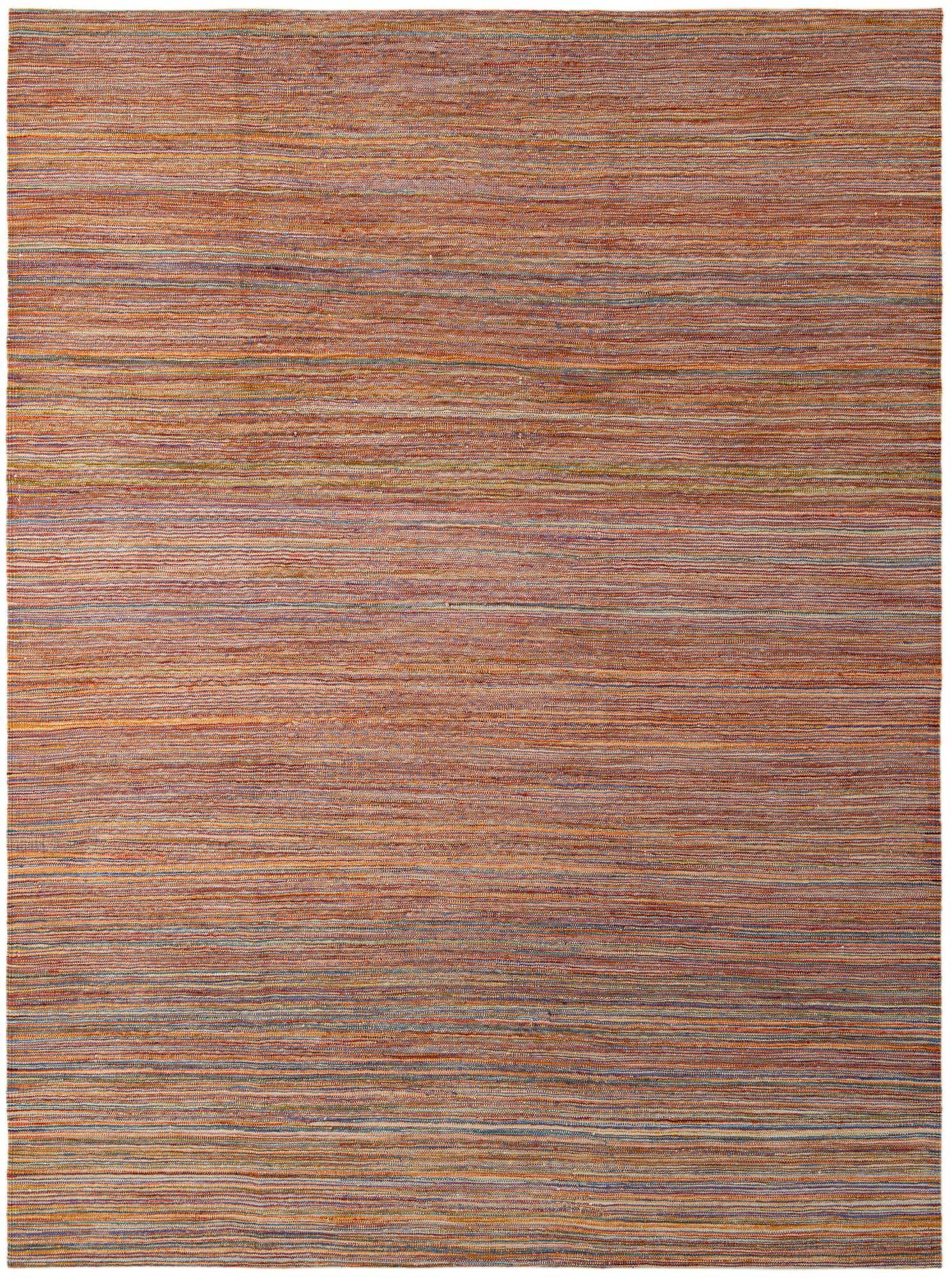 7' x 9' 4 Hand Woven Kilim Modern Wool Rug