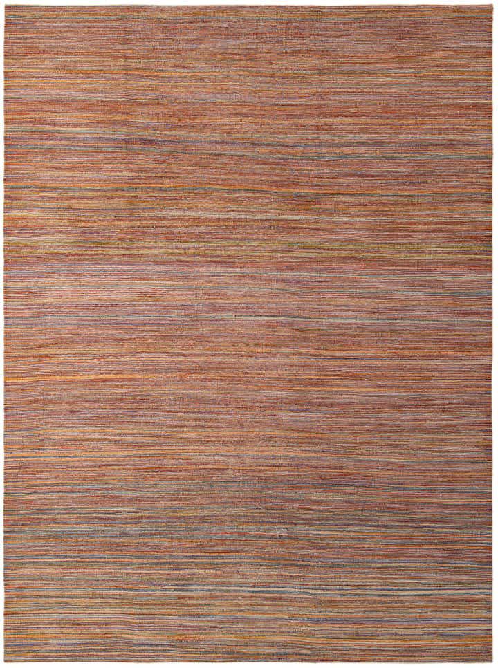 7' x 9' 4 Hand Woven Kilim Modern Wool Rug