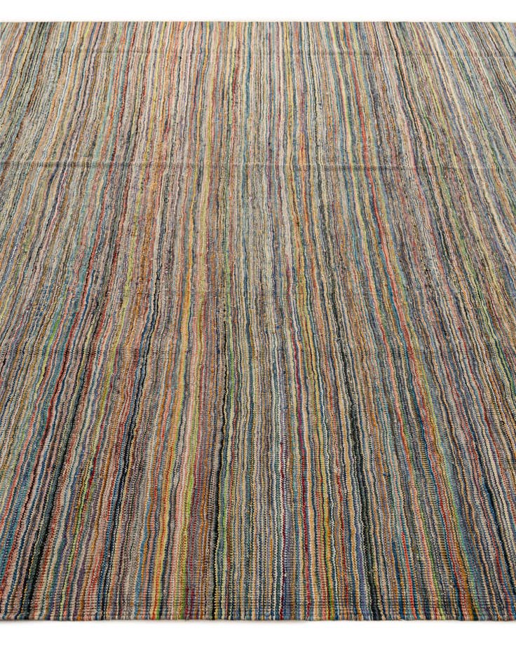 Detail image of 8' 7 x 9' 6  Hand Woven Kilim Modern Wool Rug