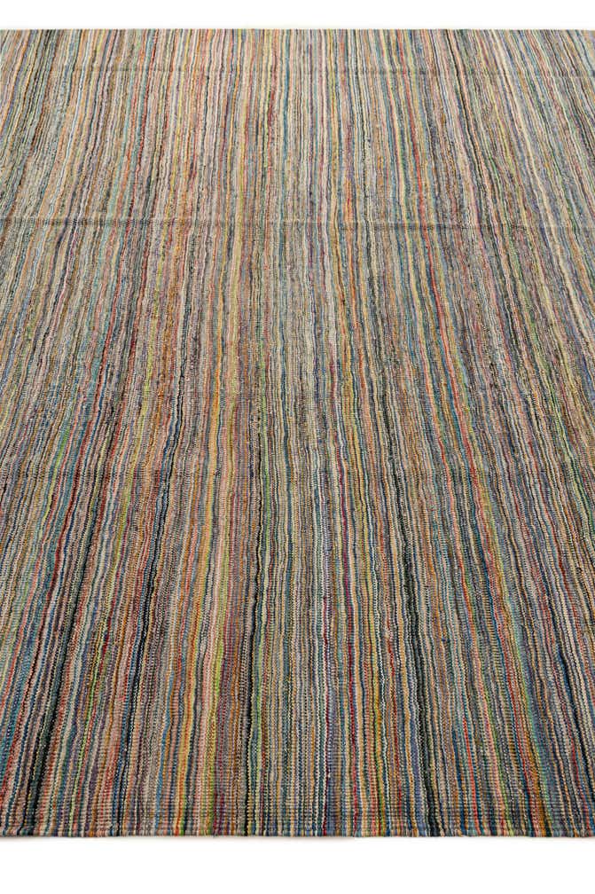 8' 7 x 9' 6 Hand Woven Kilim Modern Wool Rug