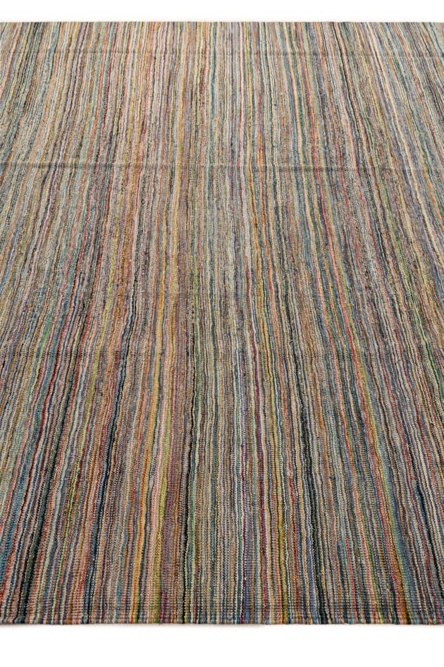 Detail image of 8' 7 x 9' 6 Hand Woven Kilim Modern Wool Rug