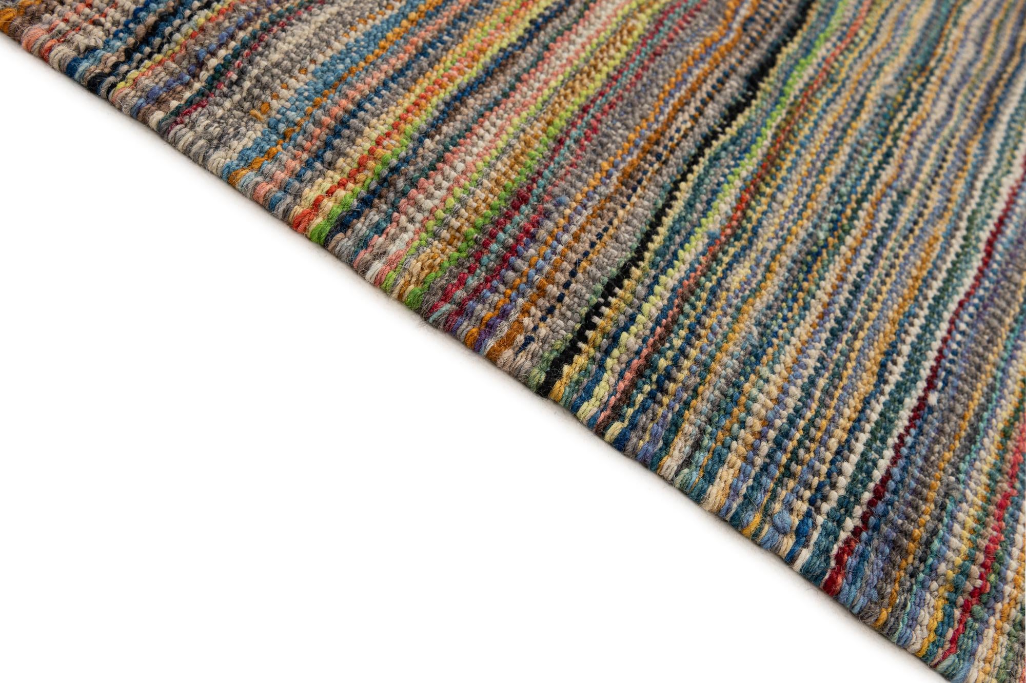 8' 7 x 9' 6 Hand Woven Kilim Modern Wool Rug