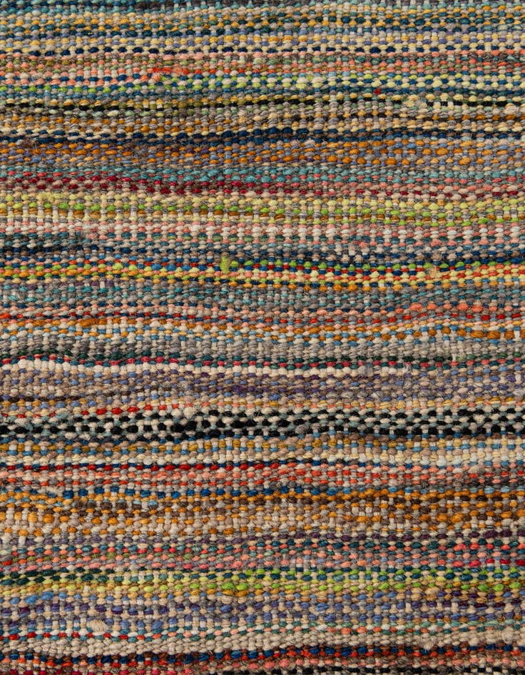 Detail image of 8' 7 x 9' 6  Hand Woven Kilim Modern Wool Rug