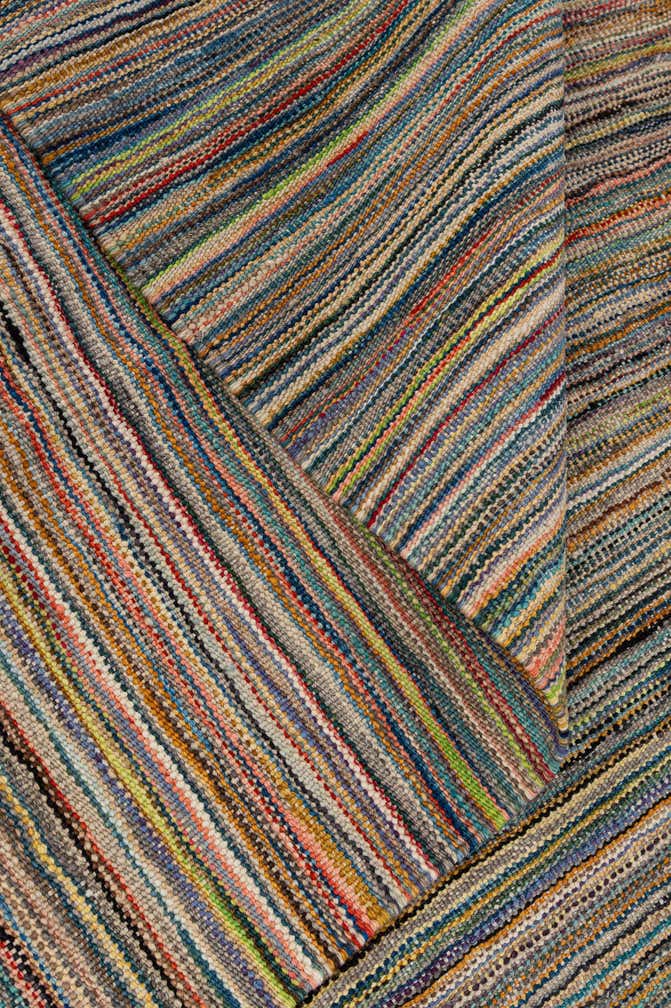 8' 7 x 9' 6 Hand Woven Kilim Modern Wool Rug