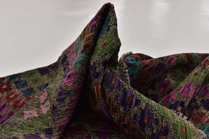 7' 2 x 9' 5 Hand Woven Kilim Modern Wool Rug