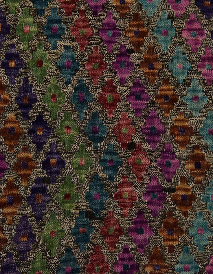 Detail image of 7' 2 x 9' 5  Hand Woven Kilim Modern Wool Rug