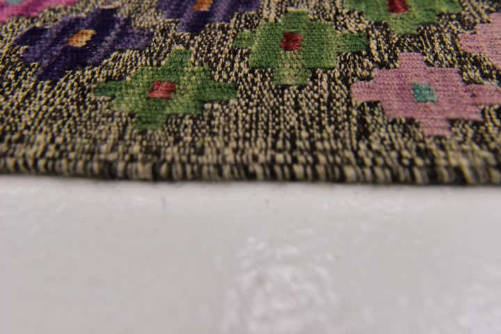 7' 2 x 9' 5 Hand Woven Kilim Modern Wool Rug