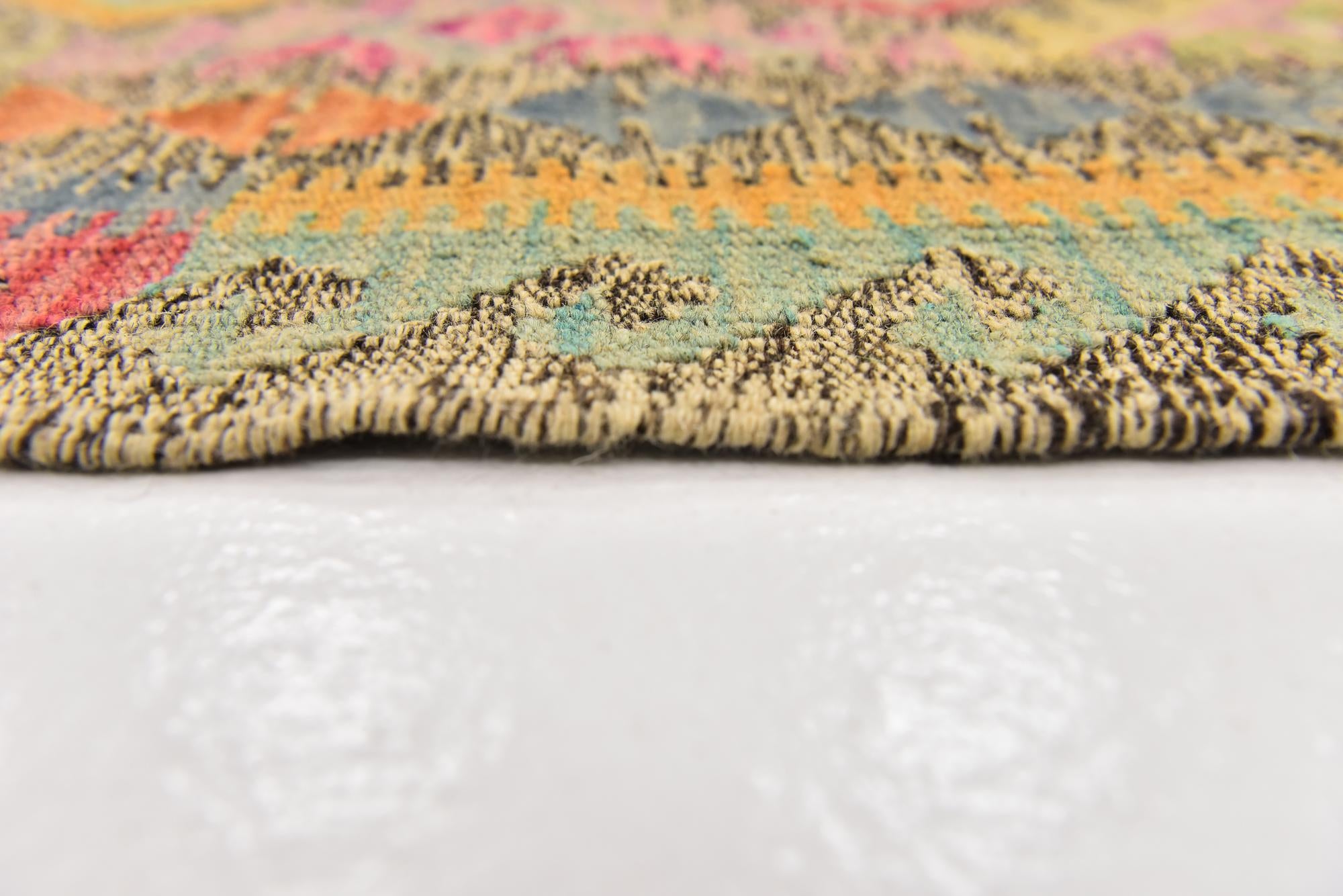 6' 10 x 8' Hand Woven Kilim Modern Wool Rug