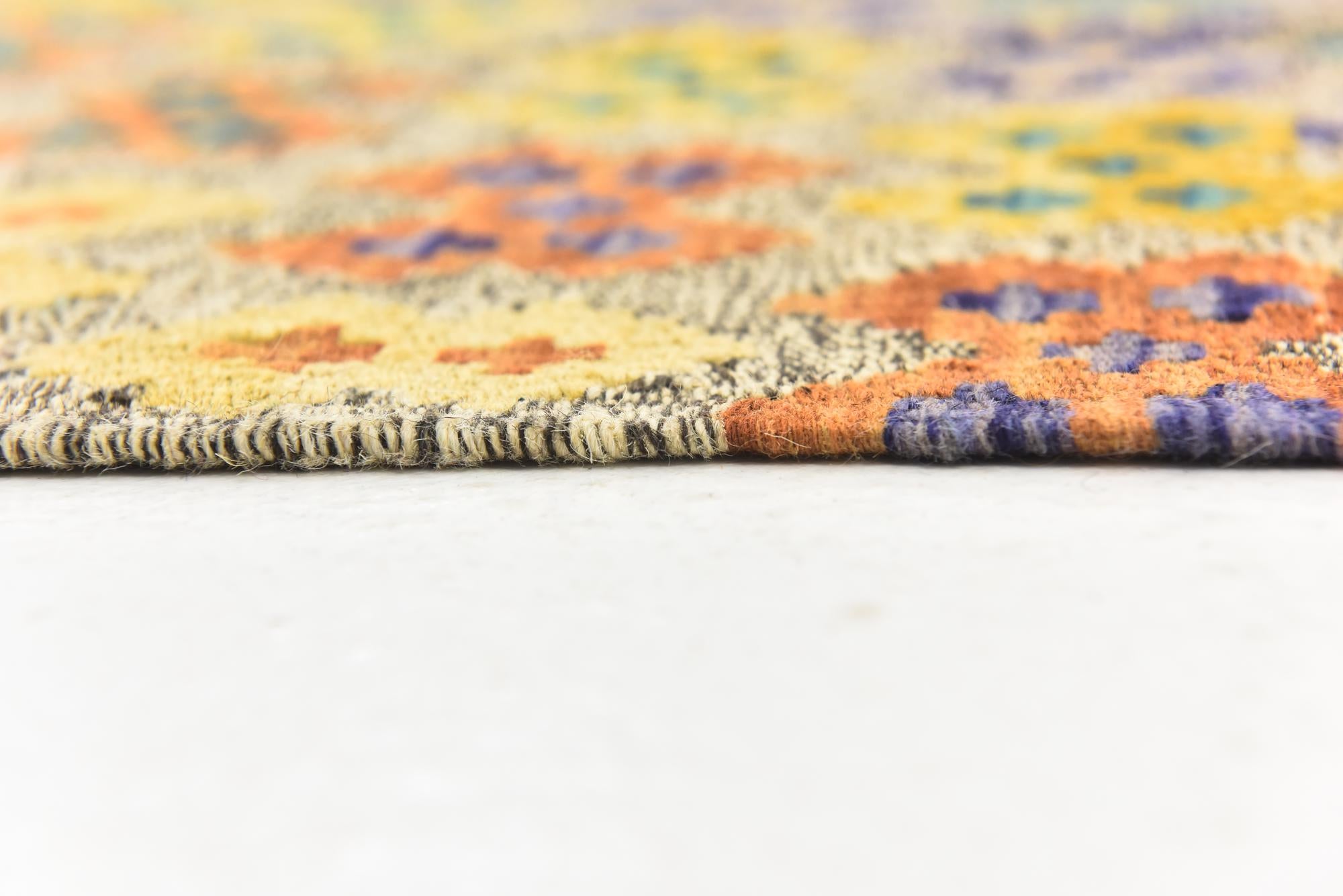 10' 9 x 13' Hand Woven Kilim Modern Wool Rug