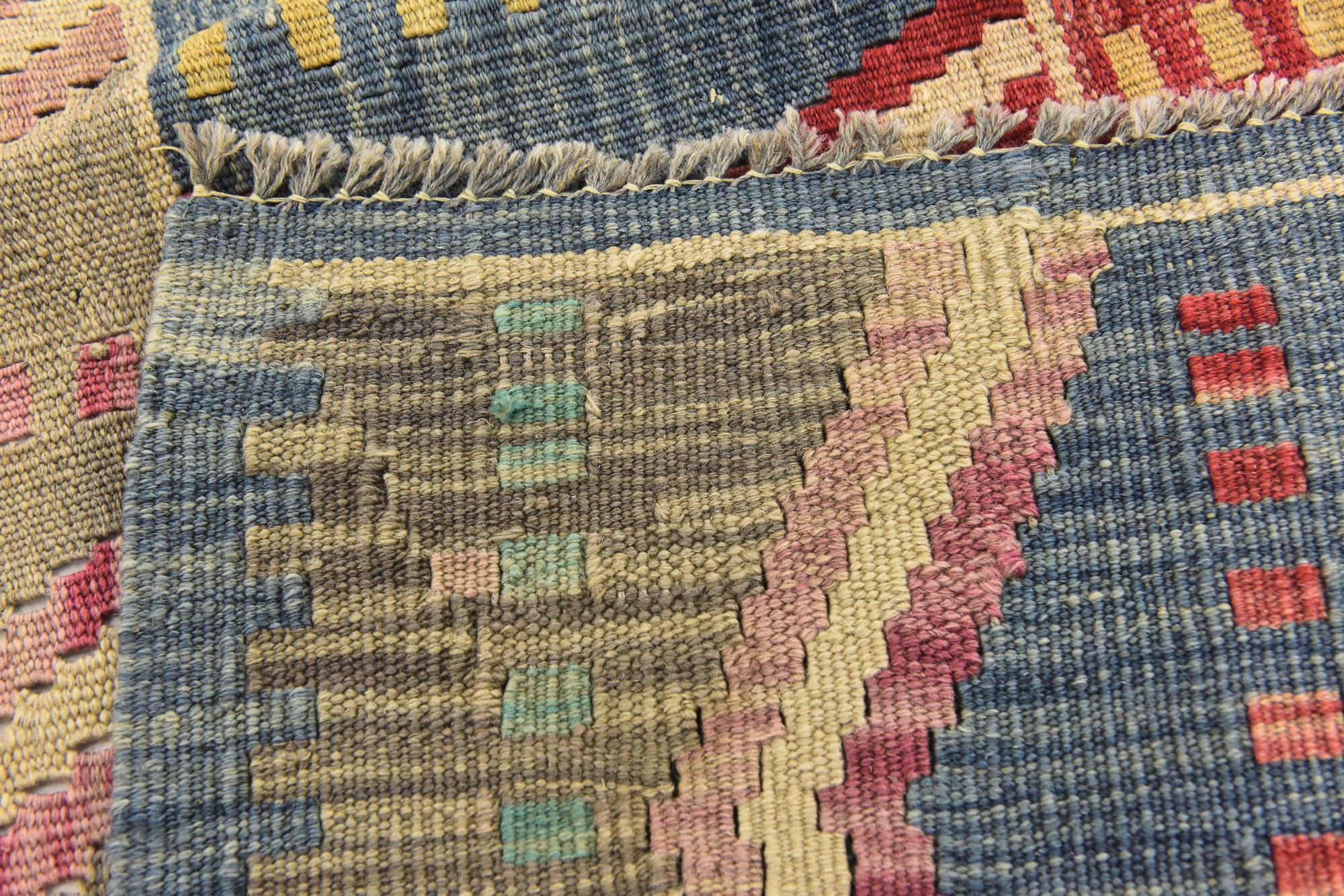 5' 8 x 8' Hand Woven Kilim Modern Wool Rug