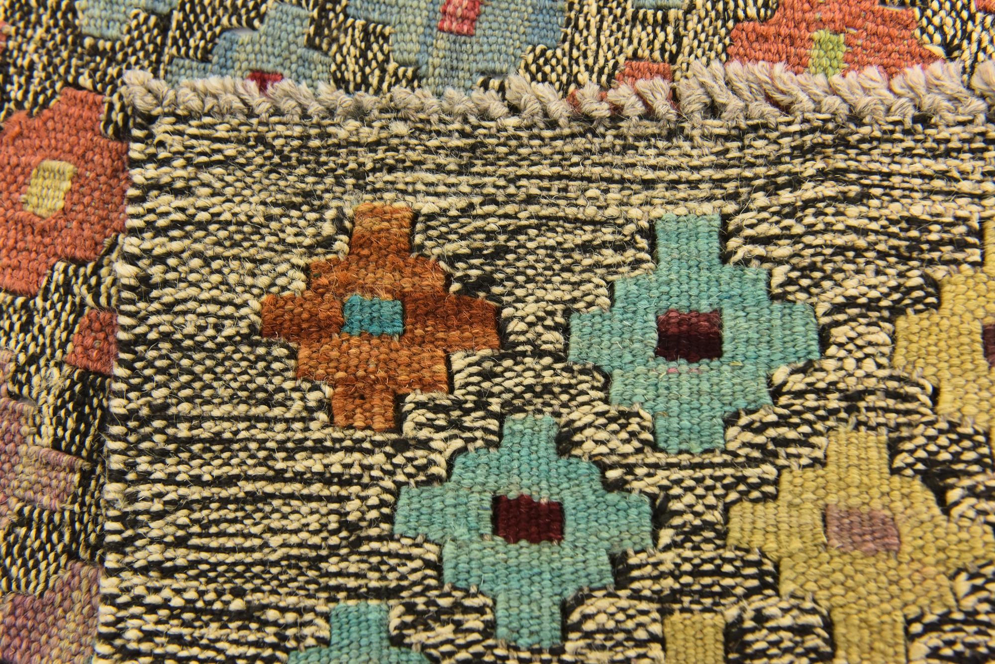 6' x 7' 9 Hand Woven Kilim Modern Wool Rug