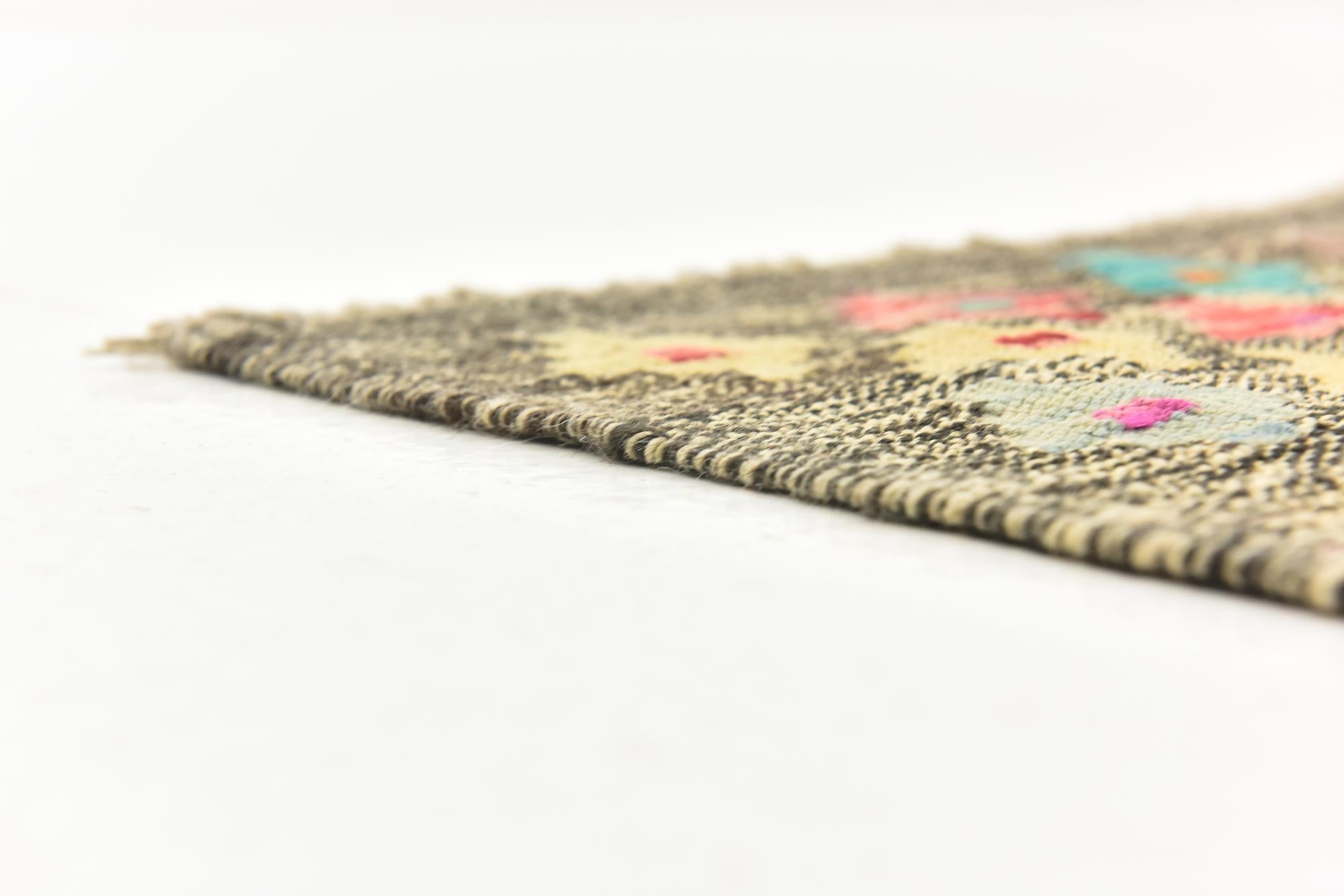 6' x 7' 9 Hand Woven Kilim Modern Wool Rug