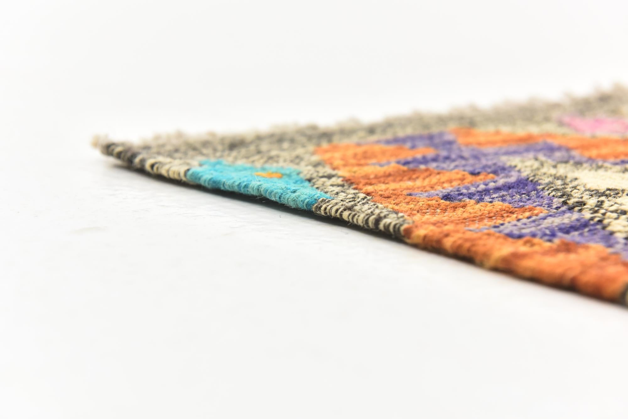 6' 3 x 8' 6 Hand Woven Kilim Modern Wool Rug