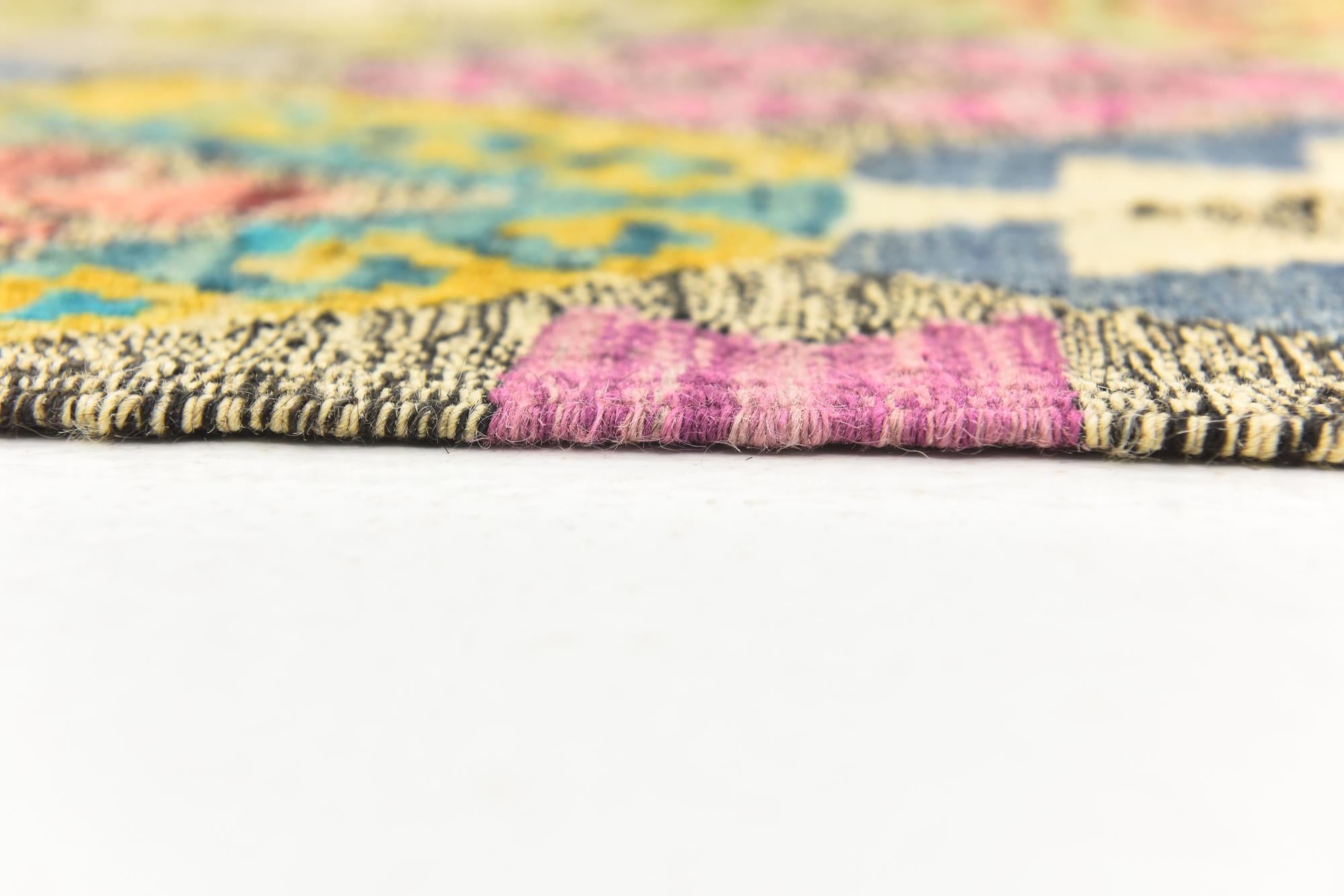 6' 3 x 8' 6 Hand Woven Kilim Modern Wool Rug