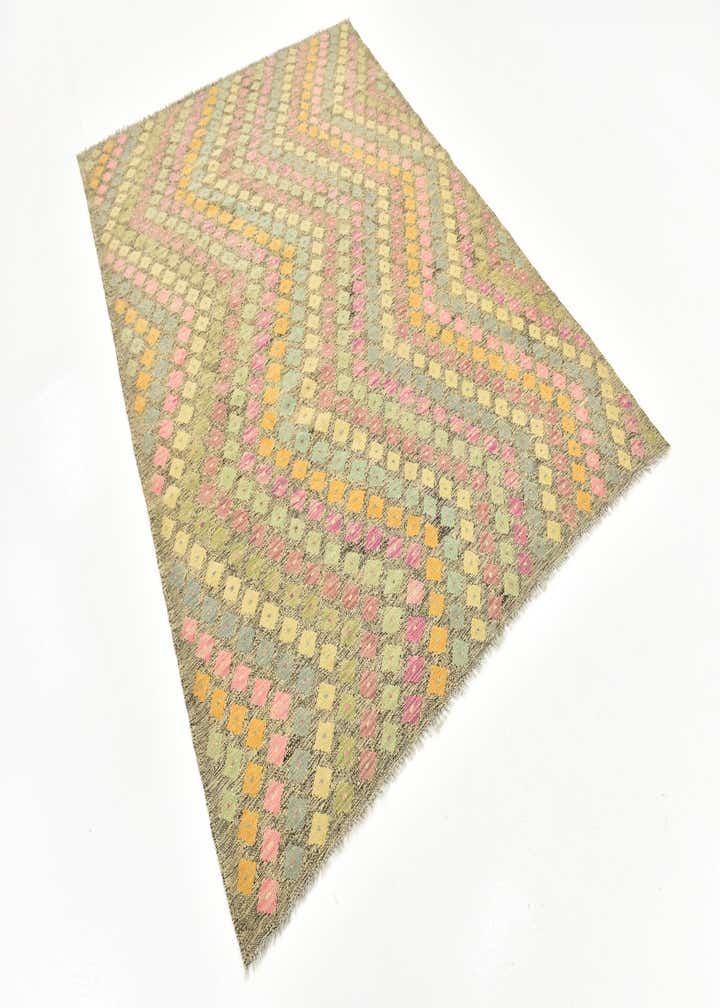 5' 10 x 8' Hand Woven Kilim Modern Wool Rug