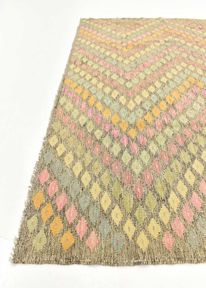 5' 10 x 8' Hand Woven Kilim Modern Wool Rug