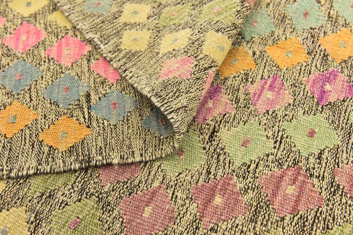 5' 10 x 8' Hand Woven Kilim Modern Wool Rug