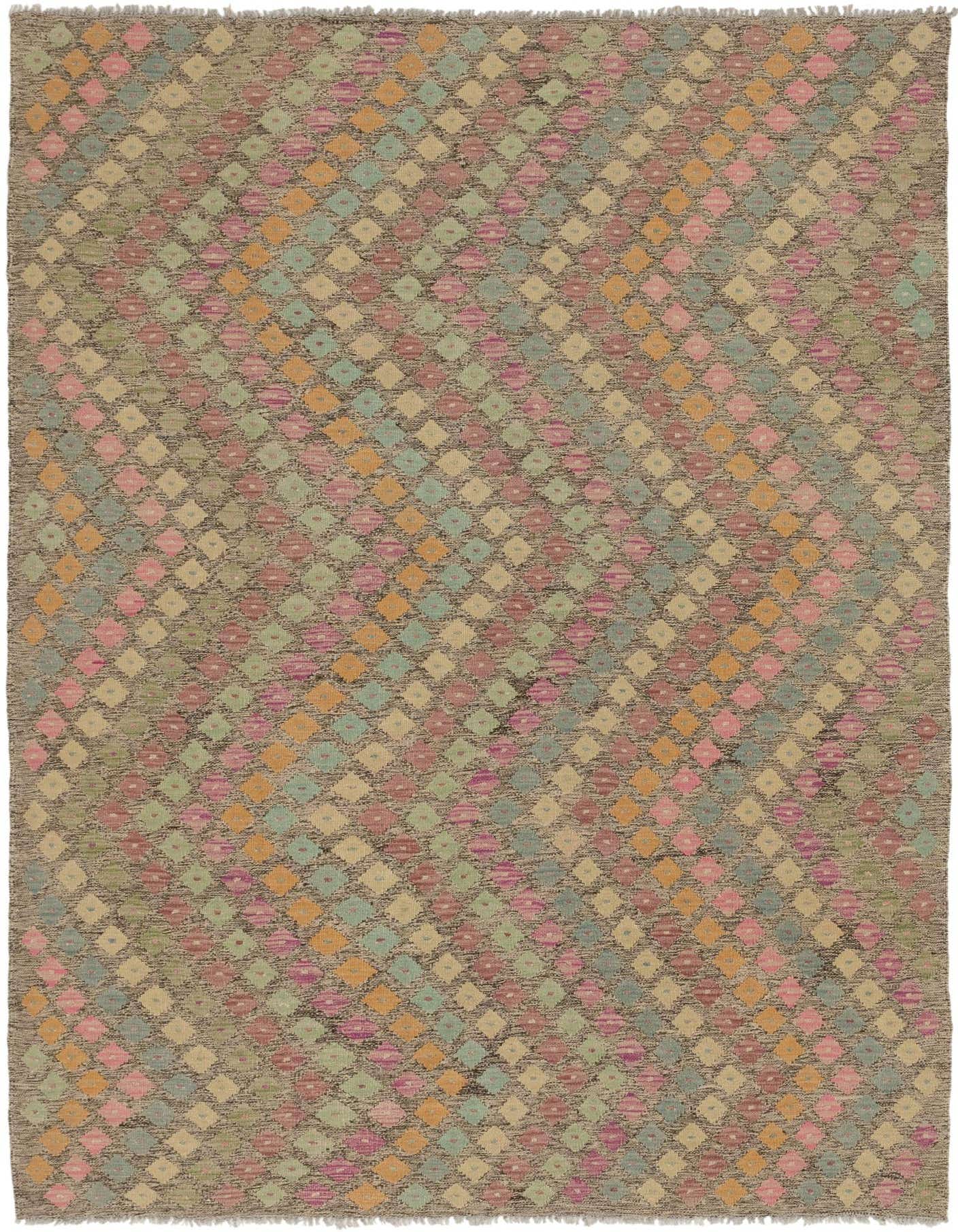 5' 10 x 8' Hand Woven Kilim Modern Wool Rug