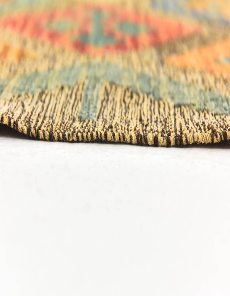 Detail image of 6' 6 x 8' 2  Hand Woven Kilim Modern Wool Rug