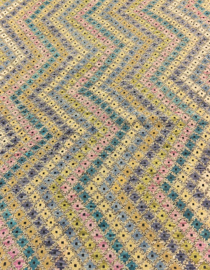 Detail image of 9' x 11' 6  Hand Woven Kilim Modern Wool Rug