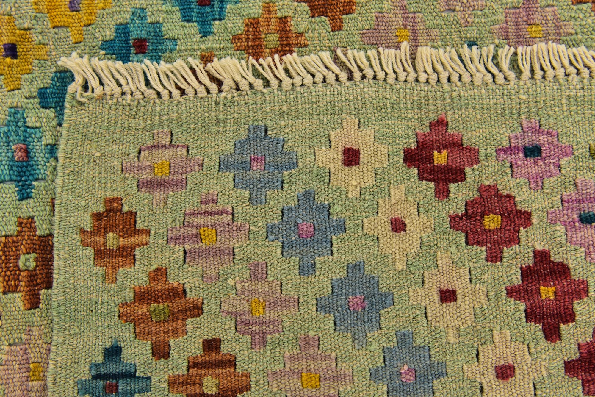 5' 10 x 7' 8 Hand Woven Kilim Modern Wool Rug