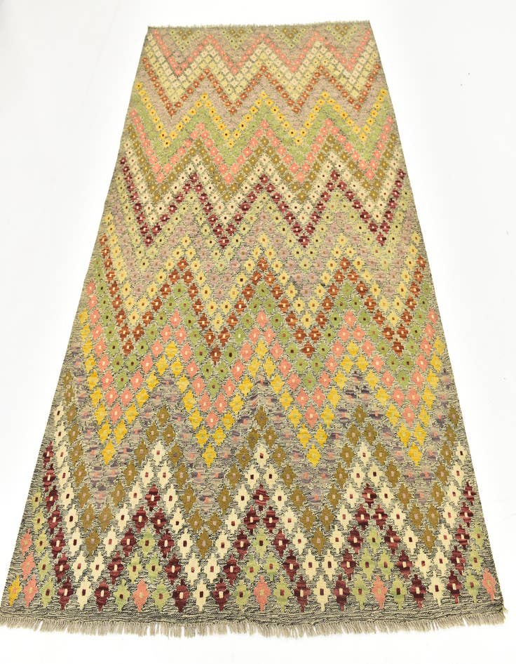 Detail image of 6' x 8'  Hand Woven Kilim Modern Wool Rug