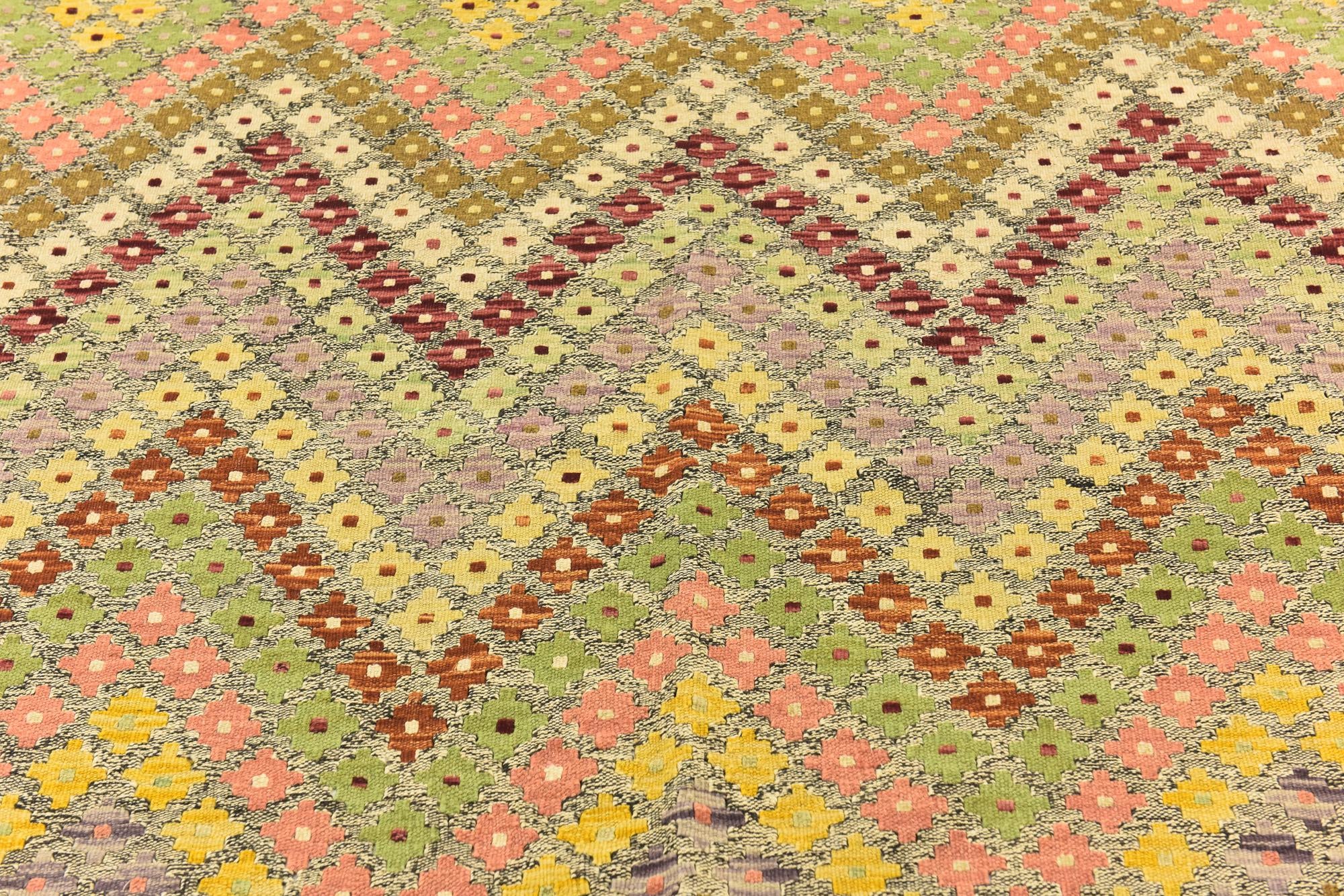 6' x 8' Hand Woven Kilim Modern Wool Rug