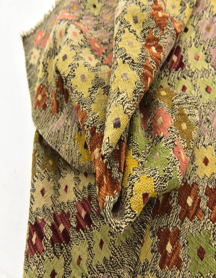 Detail image of 6' x 8'  Hand Woven Kilim Modern Wool Rug