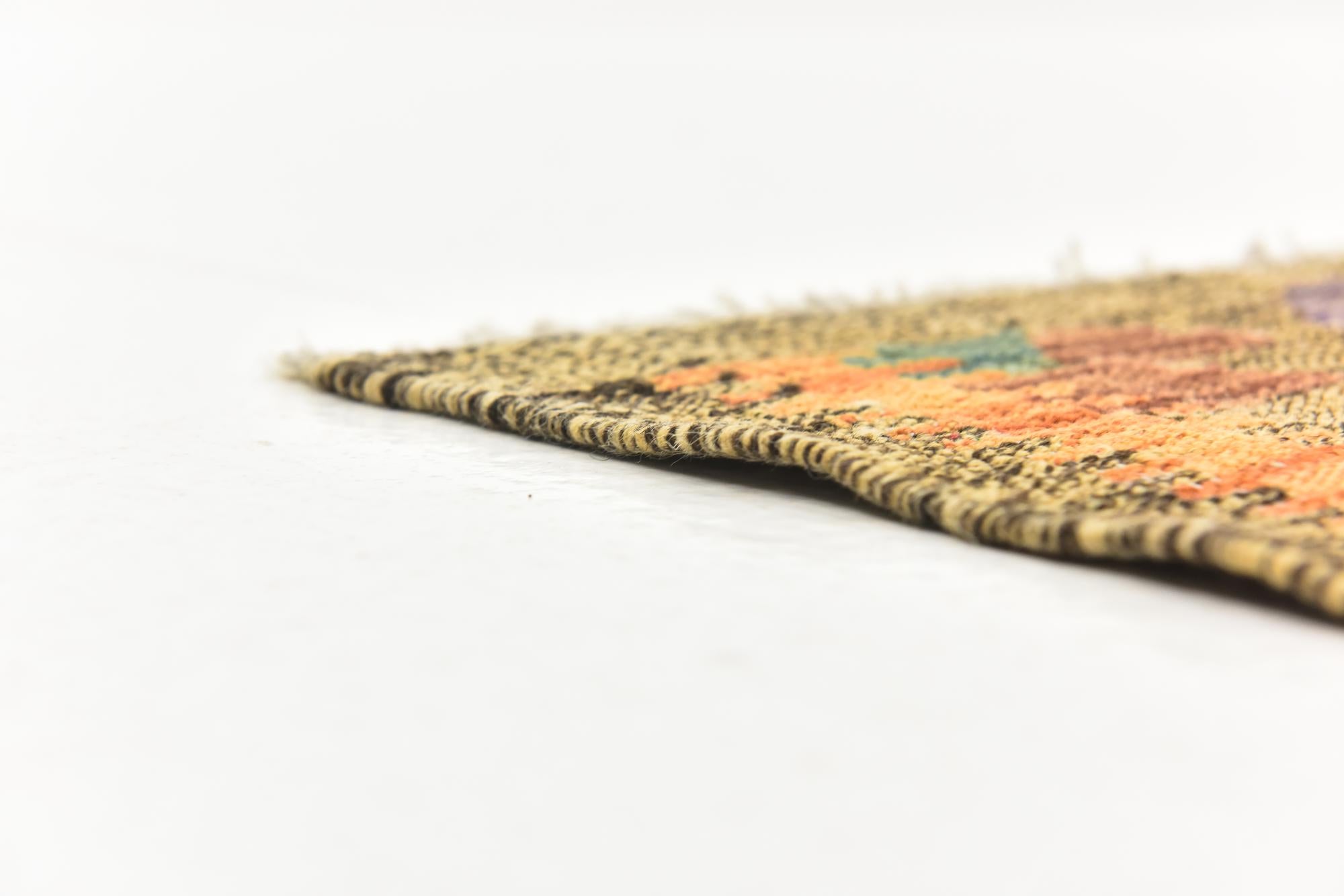 6' 7 x 8' 4 Hand Woven Kilim Modern Wool Rug