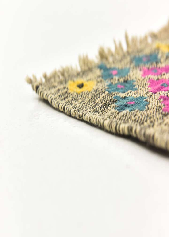 7' 3 x 9' 4 Hand Woven Kilim Modern Wool Rug
