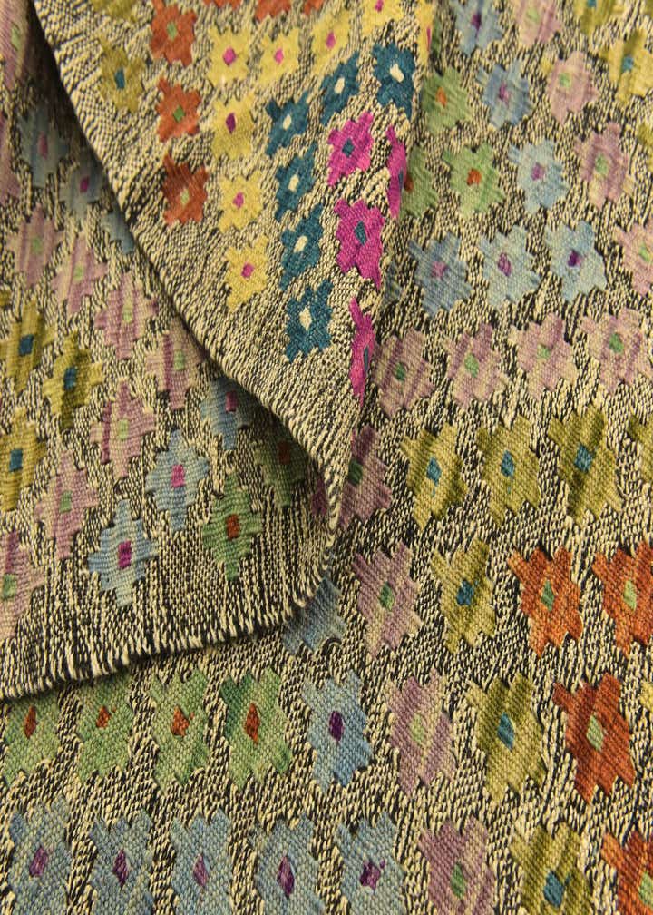 7' 3 x 9' 4 Hand Woven Kilim Modern Wool Rug