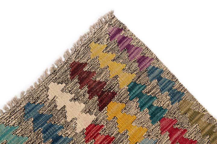 6' 9 x 8' 8 Hand Woven Kilim Modern Wool Rug