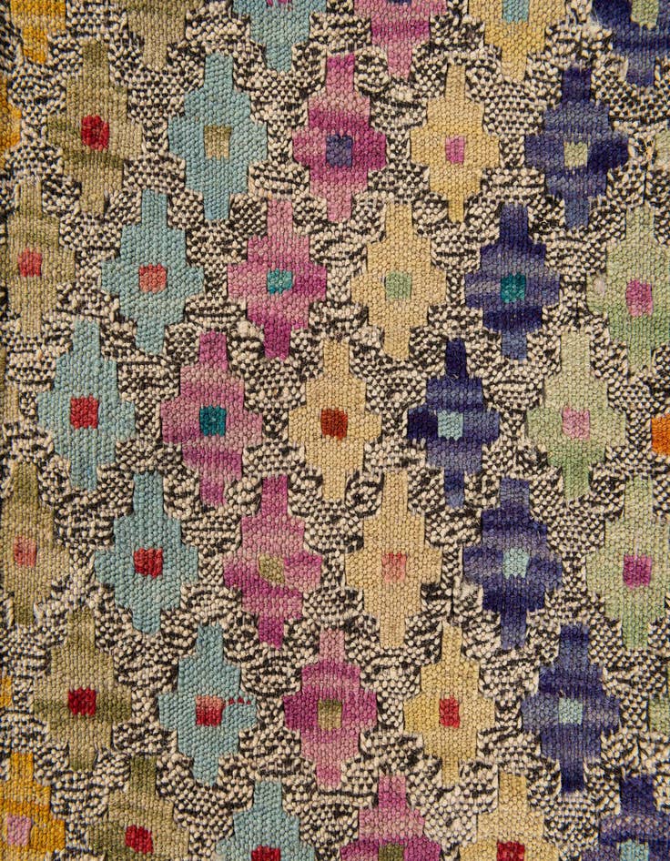 Detail image of 6' x 7' 5  Hand Woven Kilim Modern Wool Rug