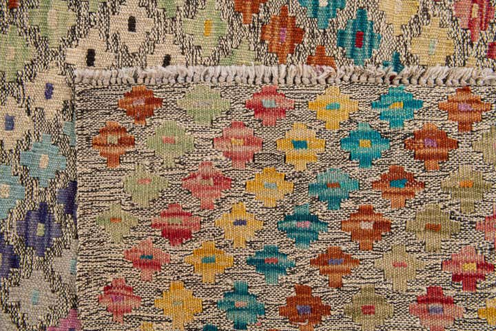 6' x 7' 5 Hand Woven Kilim Modern Wool Rug