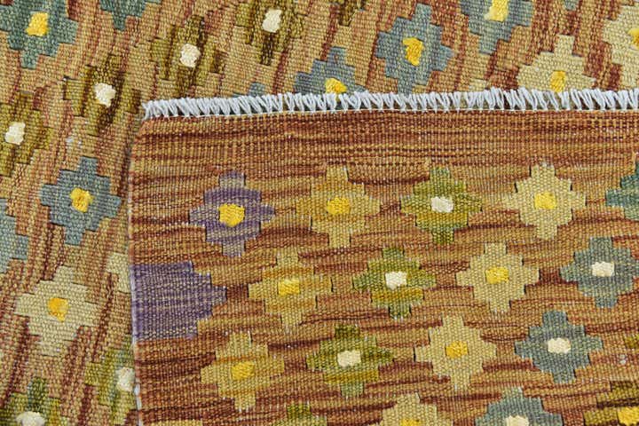 7' 10 x 11' 4 Hand Woven Kilim Modern Wool Rug