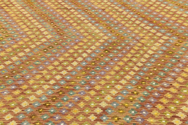 7' 10 x 11' 4 Hand Woven Kilim Modern Wool Rug