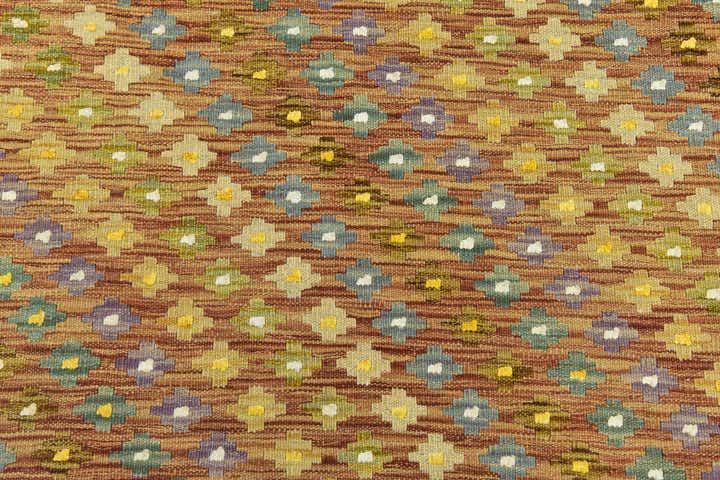 7' 10 x 11' 4 Hand Woven Kilim Modern Wool Rug