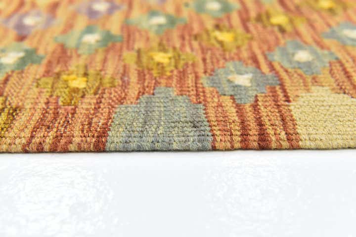 7' 10 x 11' 4 Hand Woven Kilim Modern Wool Rug