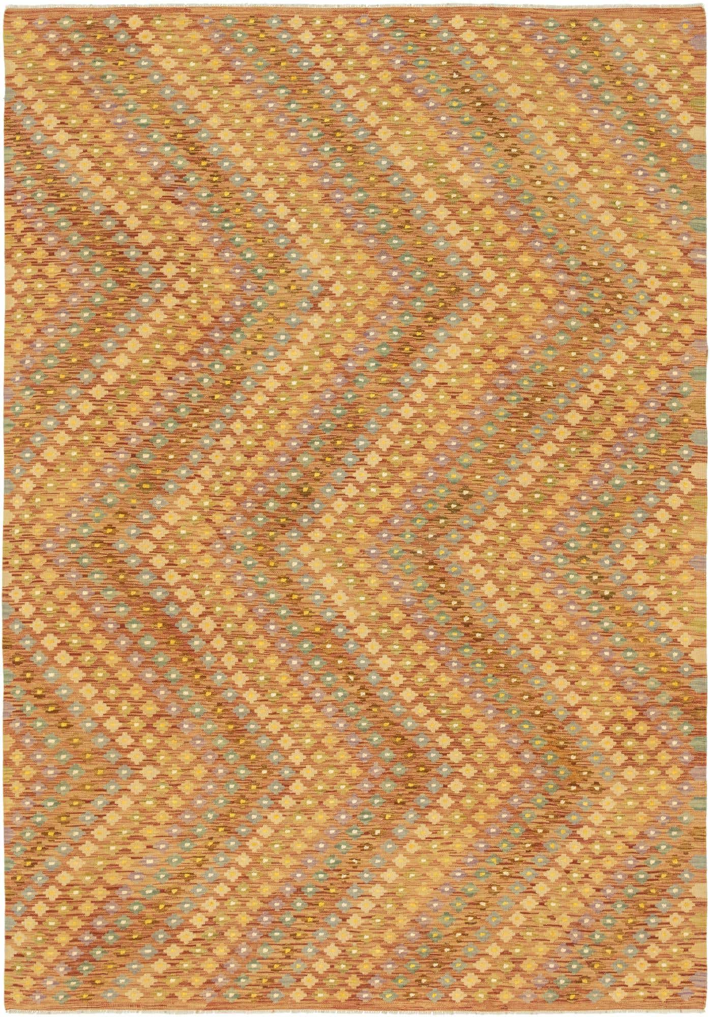 7' 10 x 11' 4 Hand Woven Kilim Modern Wool Rug