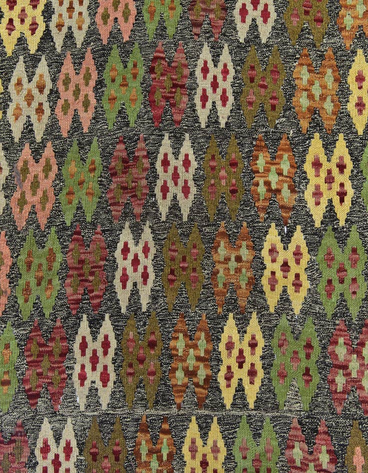 Detail image of 11' x 13'  Hand Woven Kilim Modern Wool Rug