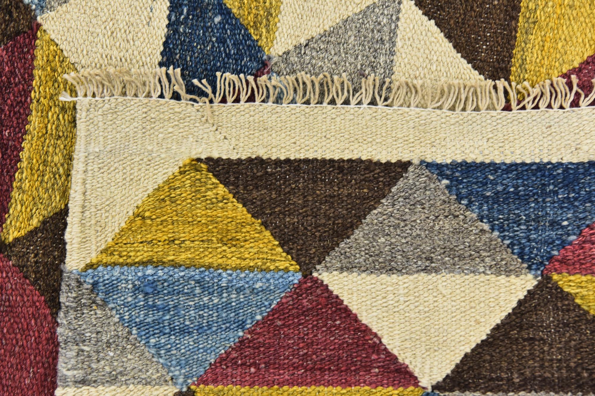 8' 5 x 9' 8 Hand Woven Kilim Modern Wool Rug
