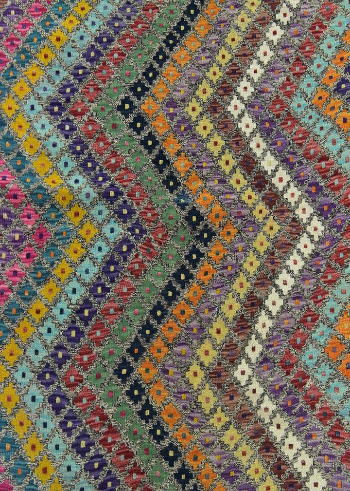 8' 8 x 11' 2 Hand Woven Kilim Modern Wool Rug