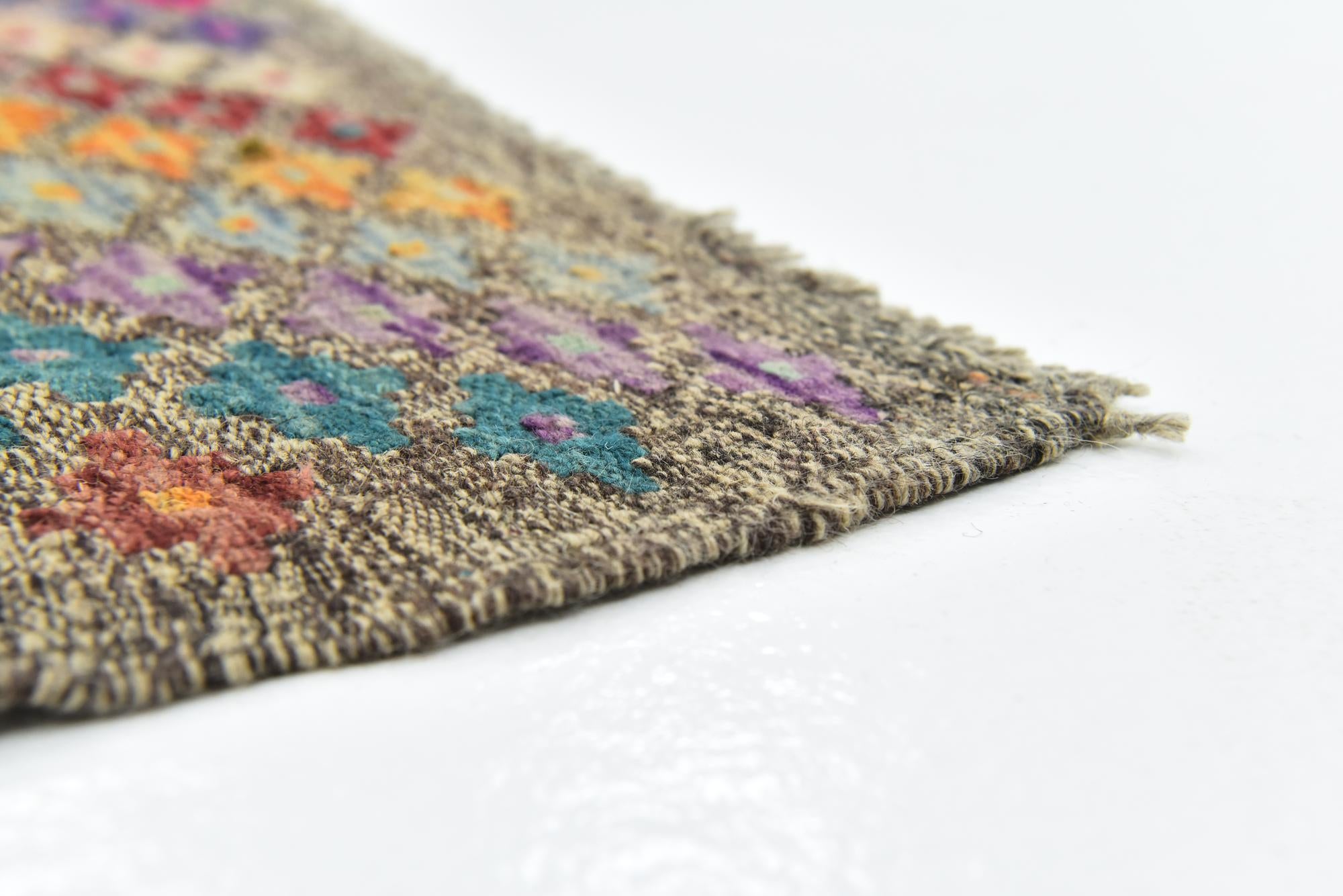 8' x 11' 2 Hand Woven Kilim Modern Wool Rug