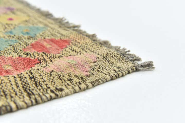 7' x 9' 10 Hand Woven Kilim Modern Wool Rug