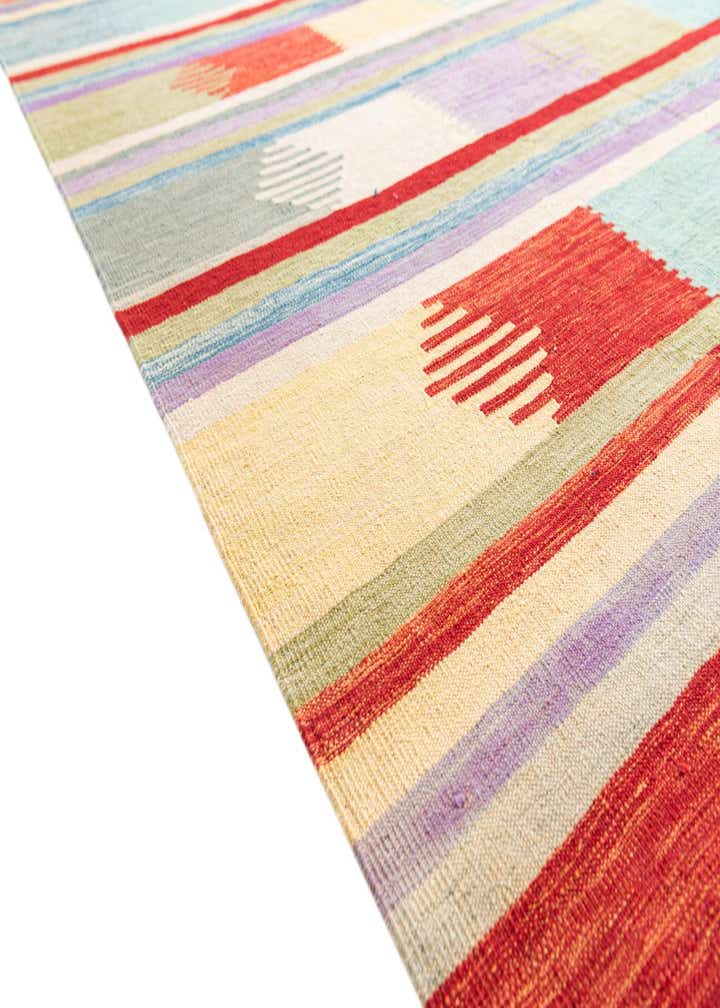 6' 8 x 10' Hand Woven Kilim Modern Wool Rug