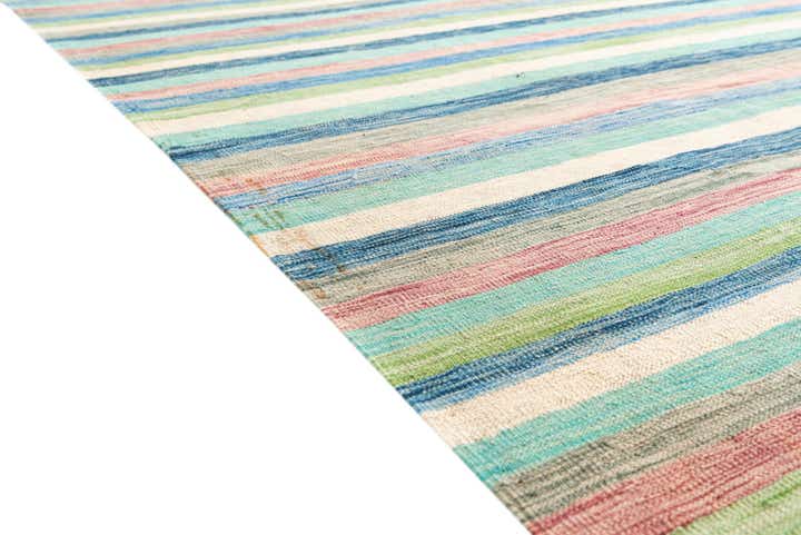 6' 8 x 9' 9 Hand Woven Kilim Modern Wool Rug